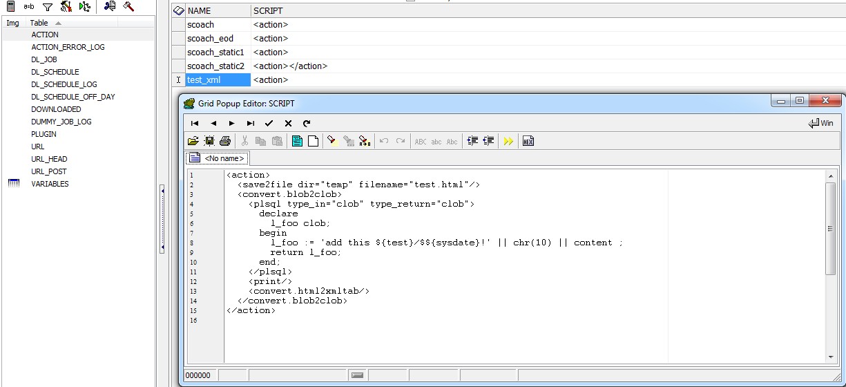 Defining an Action holding one function based Variable